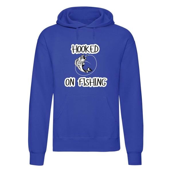 Hooked on Fishing Printed Hoodie