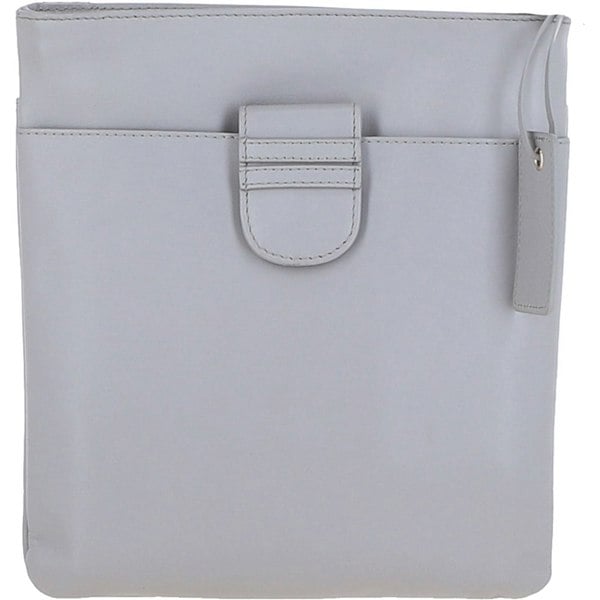 Womens Small Zip Top Leather Cross Body Bag: TAB