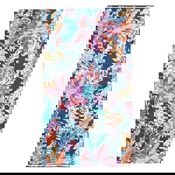 Animal Hibiscus Travel Microfibre Towel - Blue/Pink - 