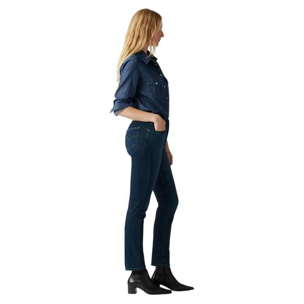 Levis Womens/Ladies High Rise Straight Jeans - Blue - 