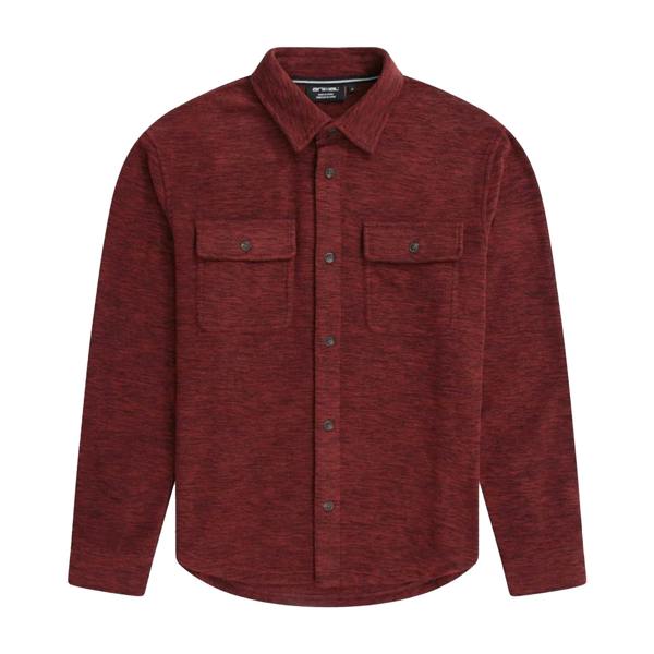 Animal Mens George Fleece Shirt - Red - 