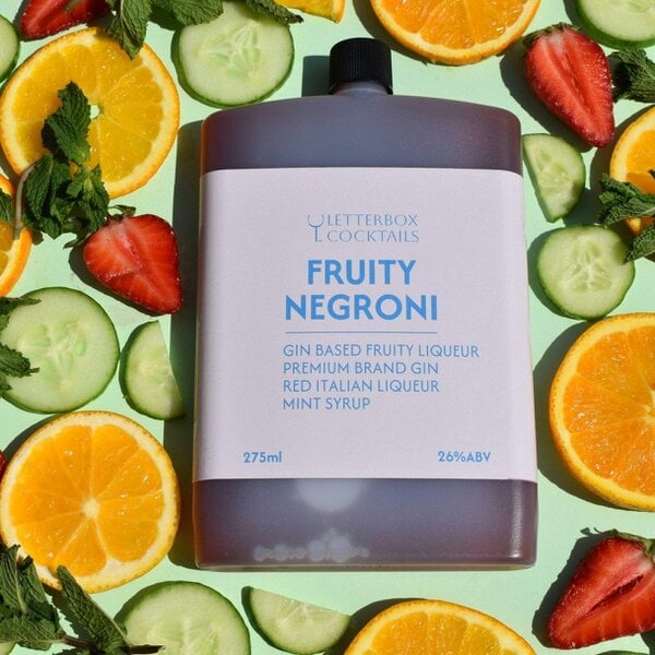 Letterbox Cocktails Fruity Negroni Mini Cocktail (100ml) | Premium Letterbox Cocktail Gift