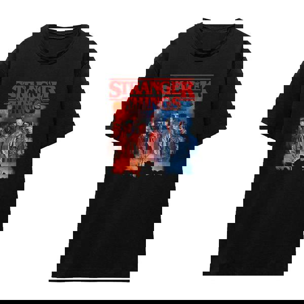 Stranger Things Womens/Ladies Creel House Poster T-Shirt - Black - 