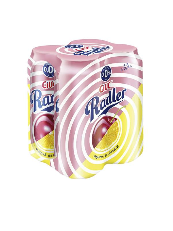 Ciuc Radler Sour Cherry and Lemon Lager Alcohol Free 4x500ml