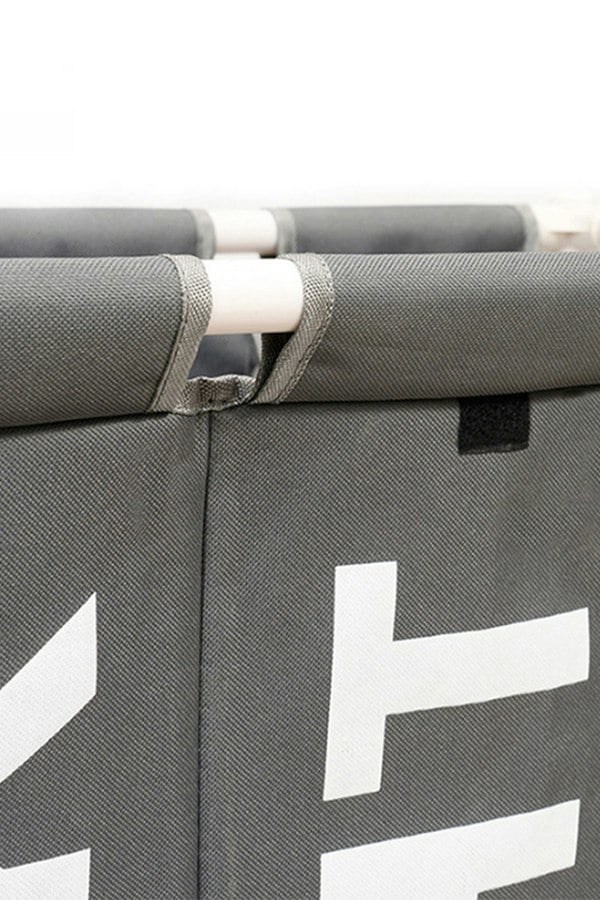 Living and Home 3 Bin Large Laundry Hamper Laundry Baskets Laundry Sorter with Wheels