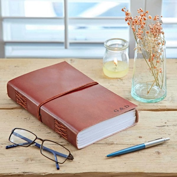 Paper High Distressed Leather Journal