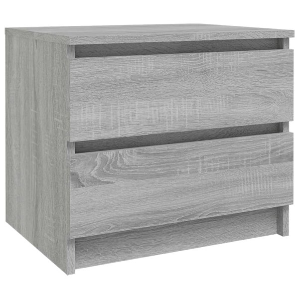 Berkfield Bed Cabinets 2 pcs Grey Sonoma 50x39x43.5 cm Engineered Wood