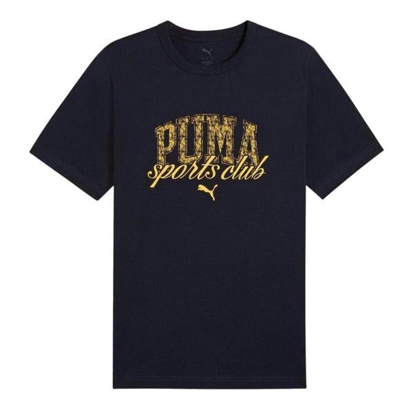 Puma Mens Class Graphic Logo Relaxed Fit T-Shirt - Navy - 