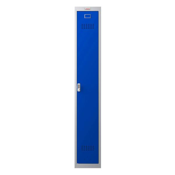 Phoenix Safe Phoenix PL Series PL1130GBE 1 Column 1 Door Personal Locker Grey Body/Blue Door with Electronic Lock