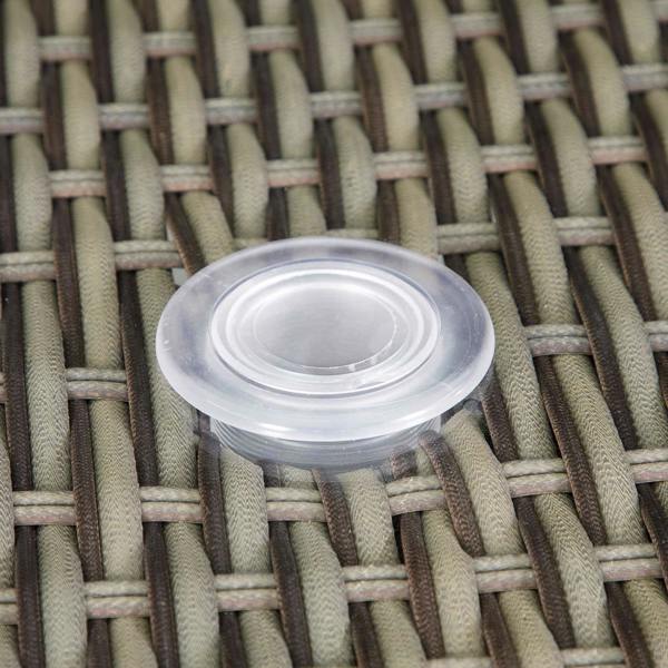 Dellonda DG84 Dining Sets Action shot - parasol - hole