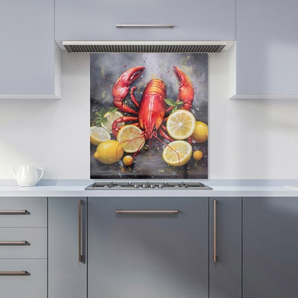 Warren Reed - Designer Lobster And Lemons Kitchen Splashback