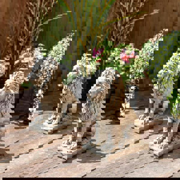 Pair of Small Bavarian Lion Garden sculptures