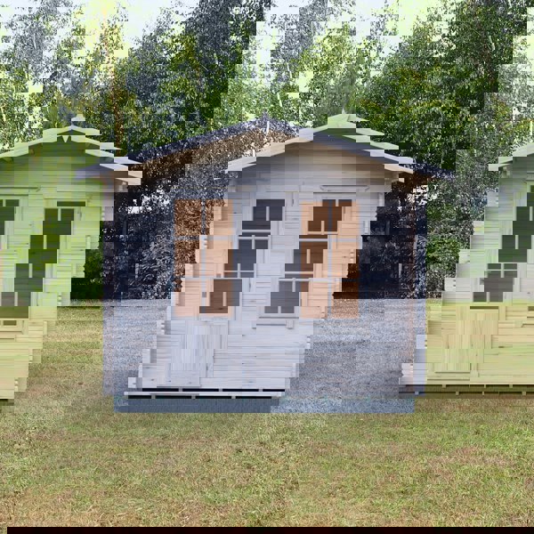 Shire 10x8 bucknells log cabin 28mm Cladding