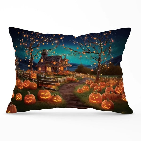 Warren Reed Enchanted Hallowen Pumpkin Patch Cushions