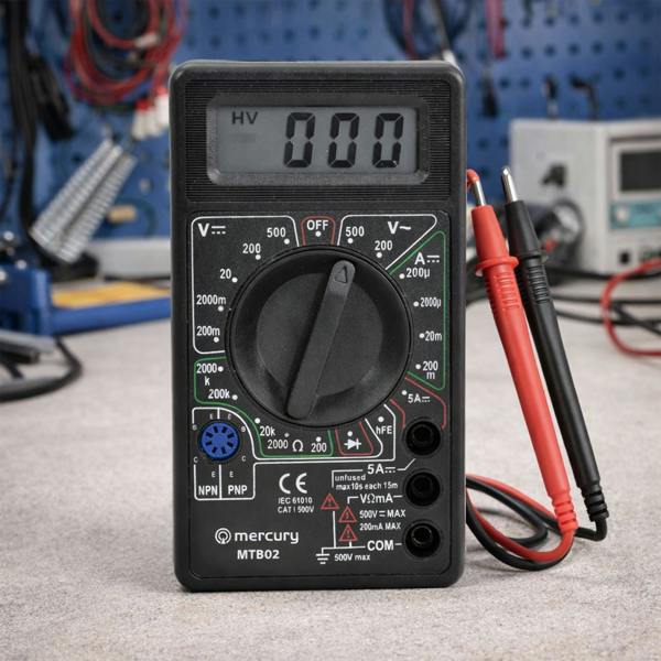 Dragodirect MTB02 19 Range Digital Multimeter AC/DC Voltage Tester