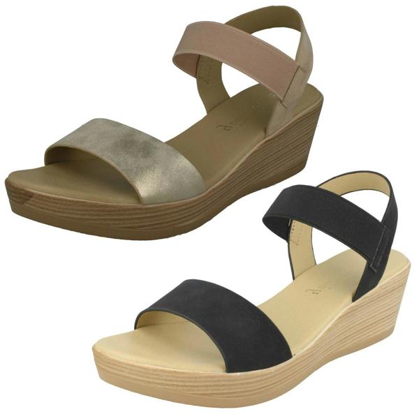 Savannah Ladies Savannah Mid Wedge Sandals