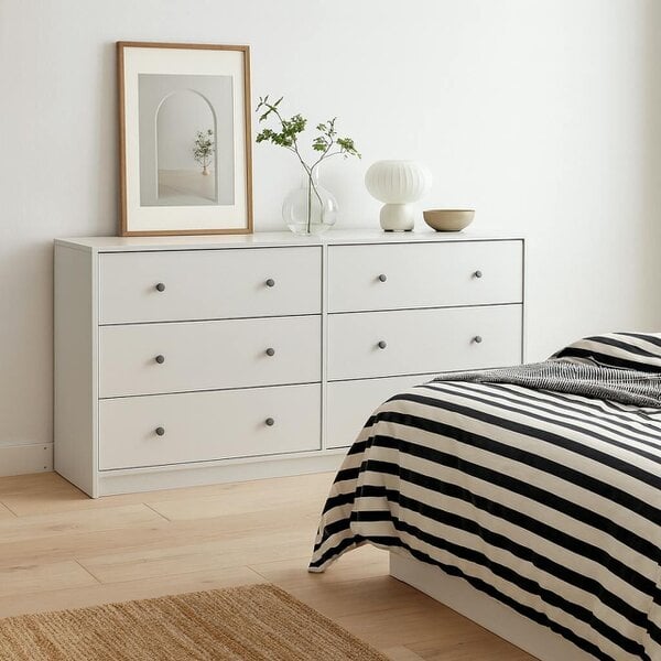 Wyld Haus Kaohsiung White Chest 6 Drawers