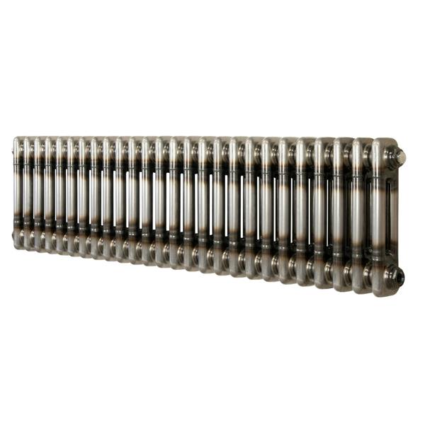 Monstershop Traditional 2 Column Radiator - 300 x 1190mm - Raw Metal