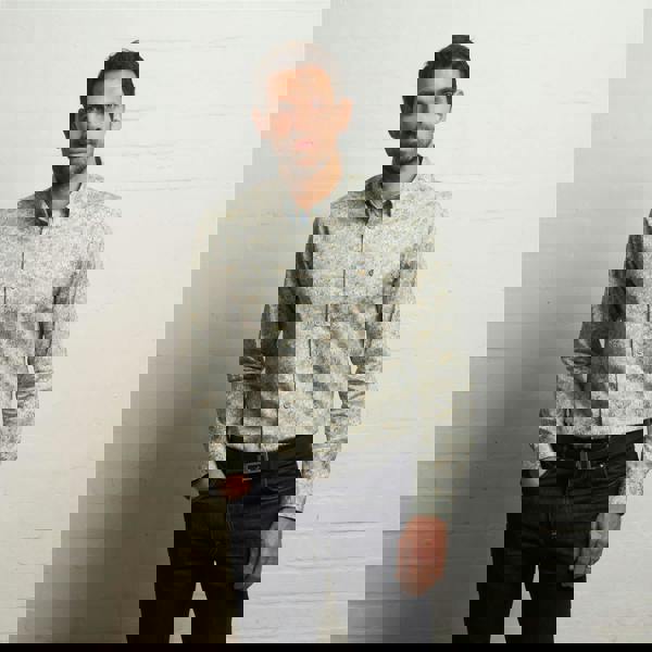 Gabicci G55W09 Long Sleeve Printed Woven Shirt Gabicci Classic ICEBERG