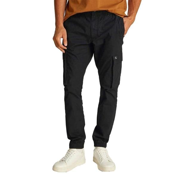 Calvin Klein Mens Cargo Trousers - Black - 