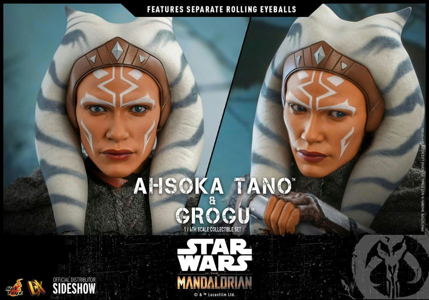 Hot Toys Ahsoka Tano and Grogu The Mandalorian Collectible Set 1:6 Scale Hot Toys 908145