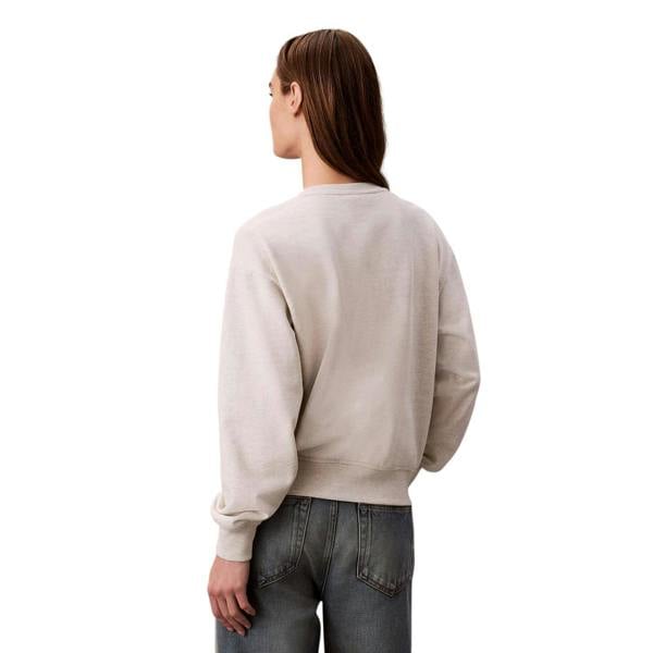 Calvin Klein Womens/Ladies Cotton Regular Sweatshirt - Vanilla Heather - 