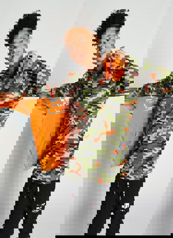 Beat Boyz Club QuarterPipe Longsleeve T-Shirt - Orange Pop Camo