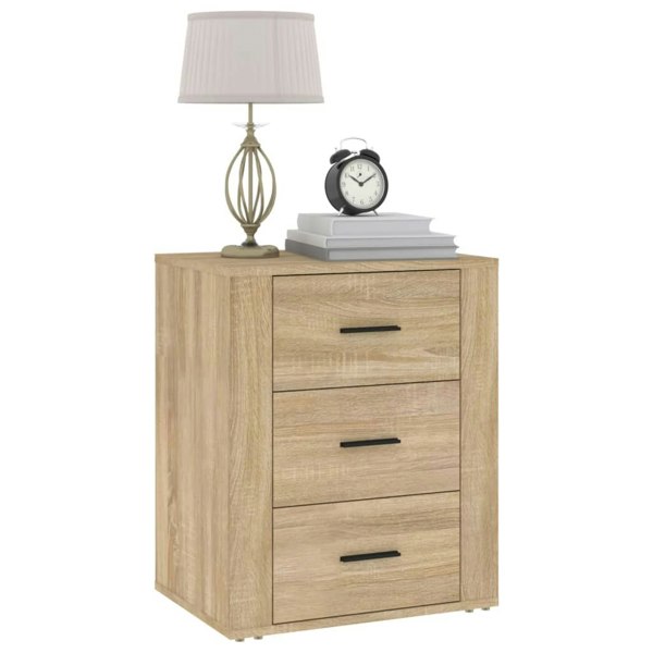Berkfield Bedside Cabinet Sonoma Oak 50x36x60 cm Engineered Wood