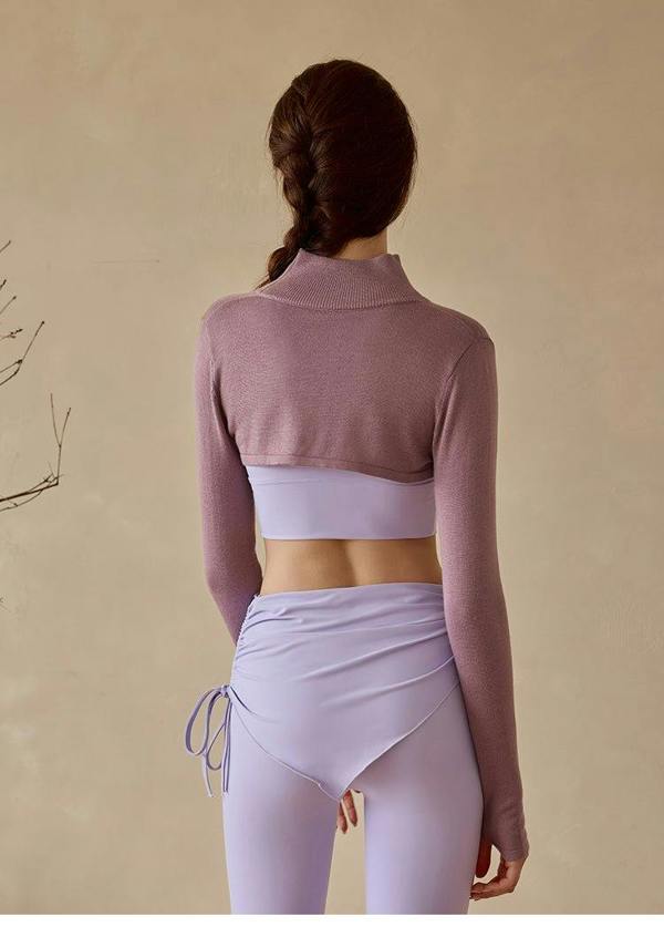 Anniou UPF50+ Knitted Yoga Bolero Pullover