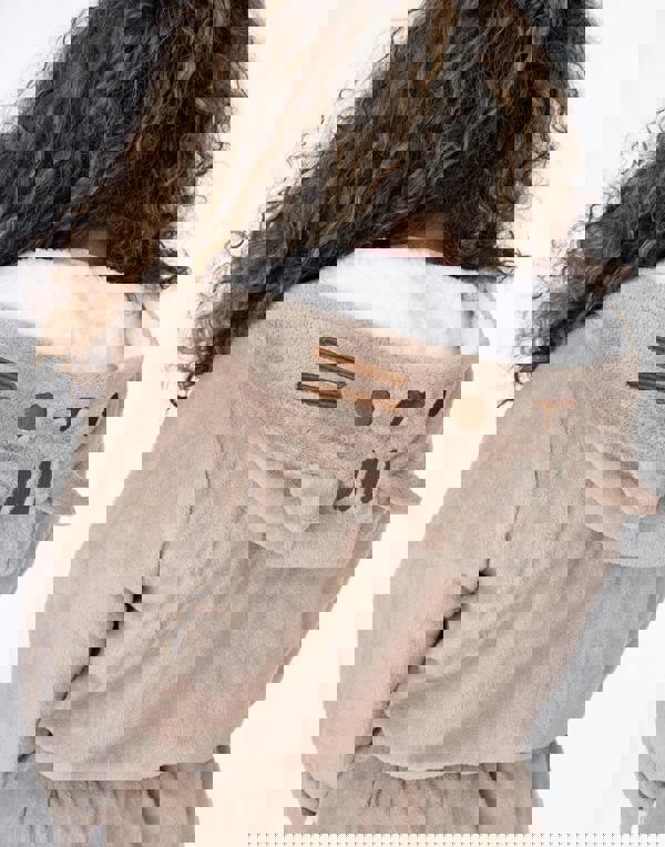 Pusheen Womens Brown Pusheen The Cat Hooded Bathrobe