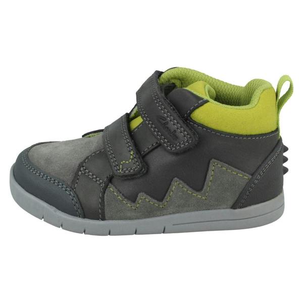 Clarks Boys Clarks Hook & Loop Casual Ankle Boots Rex Park