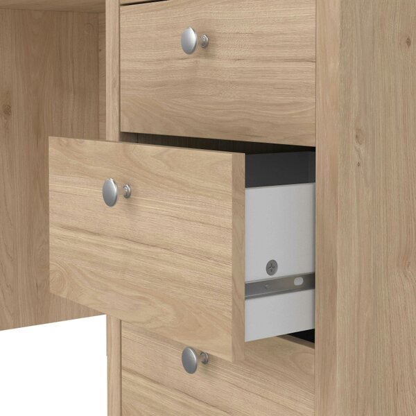 Wyld Haus Gossmere Hickory Oak Effect Office Desk 3 Drawers