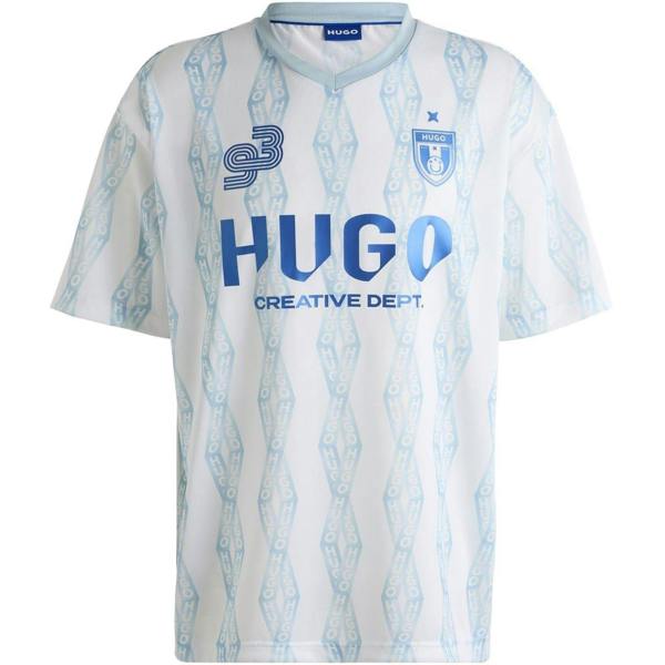 Hugo Mens Notbal Diamond Geo Regular T-Shirt - White - 