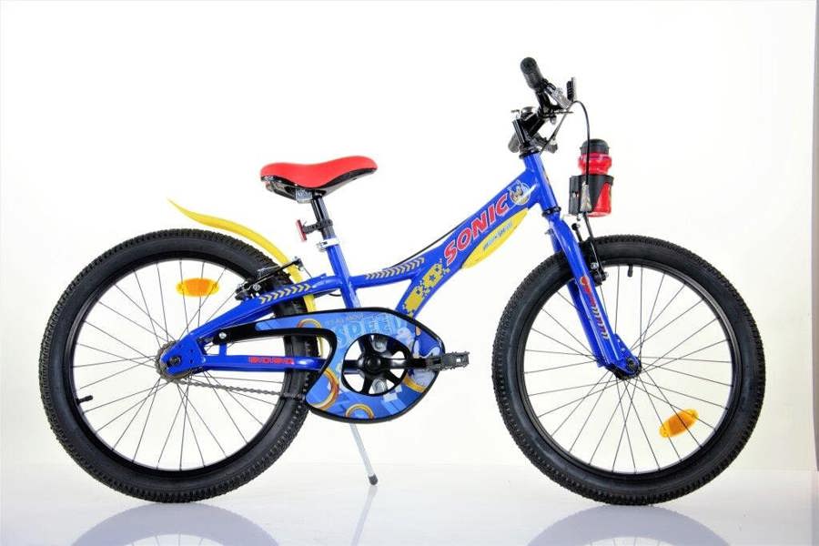 Dino Bikes Dino Sonic Kids 20" Wheel Bike - Blue/Yellow