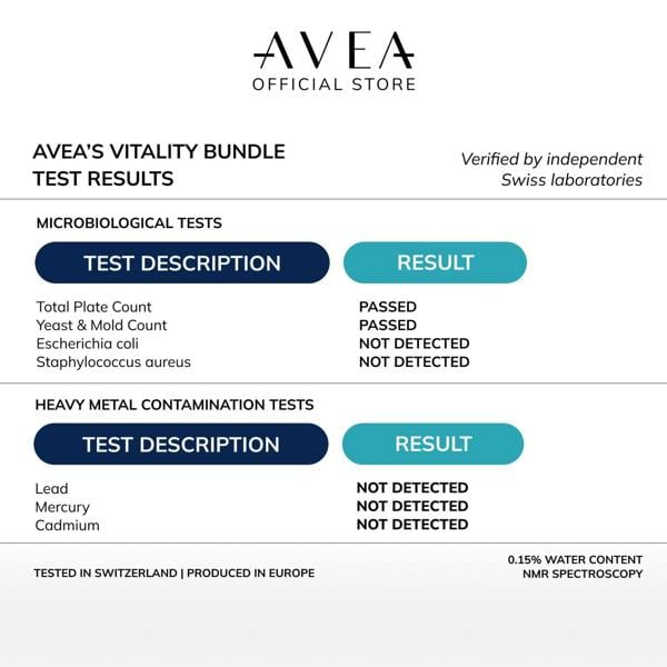 AVEA Vitality Bundle | NAD Vitaliser + NAD Booster Supplement| Swiss Quality | NAD Supplement | Antioxidants | Replenish NAD Level