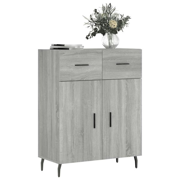 Berkfield Sideboard Grey Sonoma 69.5x34x90 cm Engineered Wood
