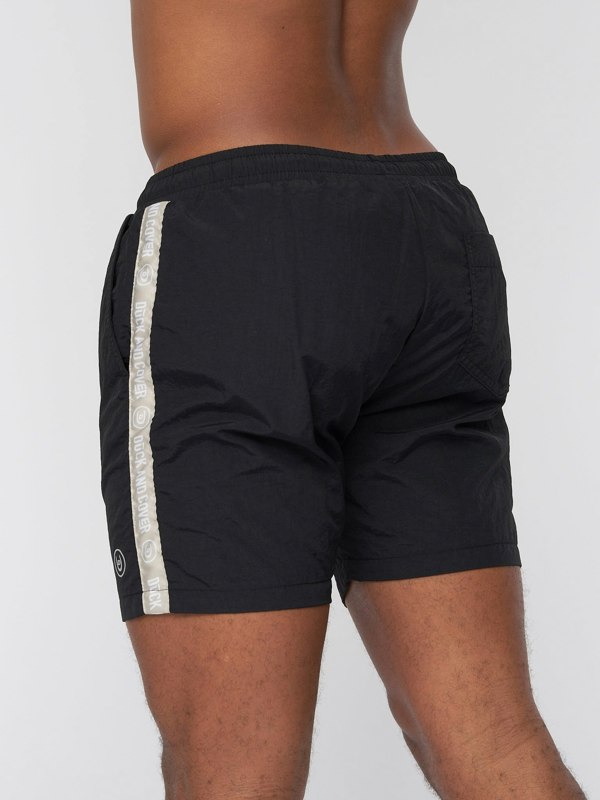 Duck and Cover Gathport Swim Shorts Black