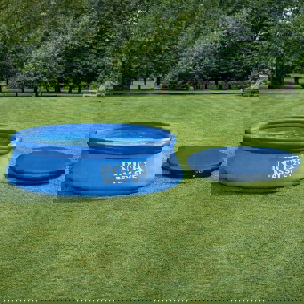 smartbies Intex 10 x 30 Easy Set Pool, Above-Ground Swimming Pool for Gardens And A Cover