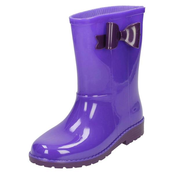 Spot On Girls Spot On Bow Detail Wellington Boots