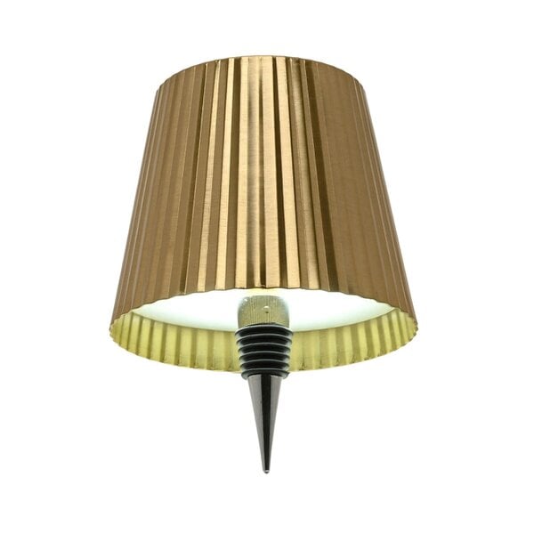Hestia Wine Bottle Lamp Topper LED Rechargeable Touch Lamp - Brass