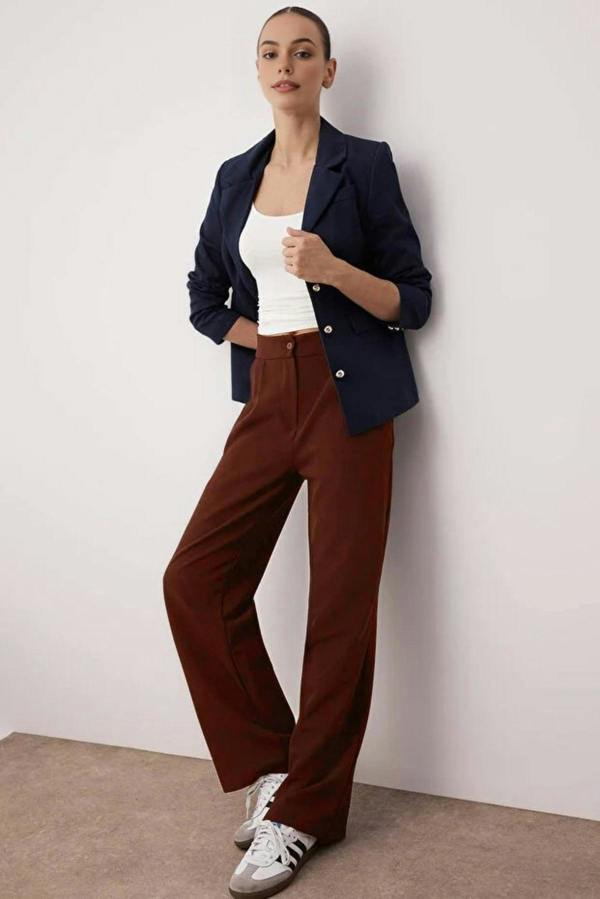 WOVCOR Wide Leg Woven Trousers