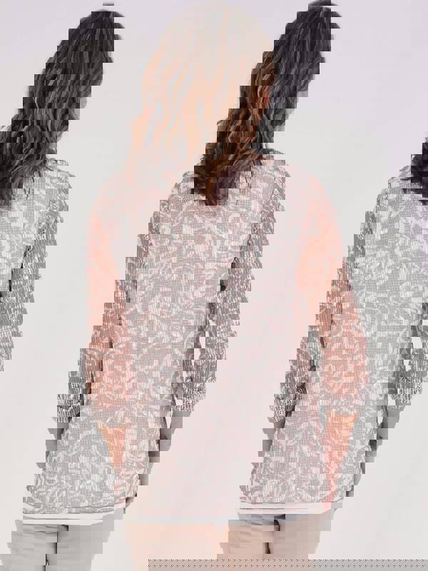 TIGI Embellished 2 Layer Mesh Top