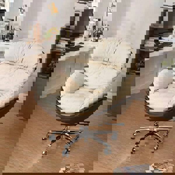 Rit Concept Calder Swivel Office Chair With Wheels, Leathaire