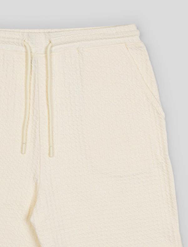 Steel & Jelly Leyton - Check Texture Jersey Shorts