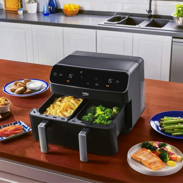 BEKO ExpertFry FRL5387B Dual Zone Air Fryer 8.5L Black
