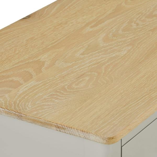 Statement Furniture Pembroke Wooden 2 over 3 Chest of Drawers with Oak Top, Assembled Bedroom Storage