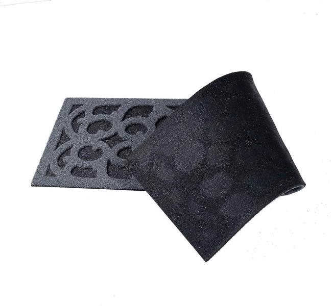 Nicoman Victorian Style Eco-Friendly Rubber Step Mat - Grey