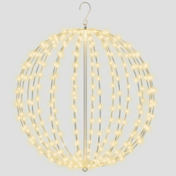 Xmas Haus 50cm 320 Warm White LED metal Hanging Ball