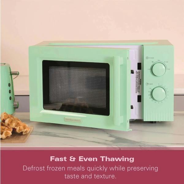 Hamilton Beach Miami Manual 800W Microwave - Mojito Mint - Hamilton Beach UK