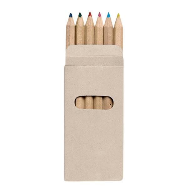 MidOcean Abigail Coloured Pencil (Pack of 6) - Natural - 